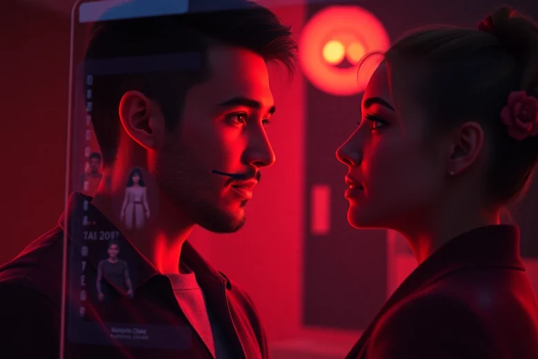 AI nsfw chat assistant in a captivating, intimate digital interaction.