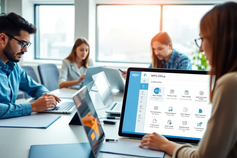 以专业人士使用WPS官网进行协作文档编辑为特色的引人入胜的工作空间。
