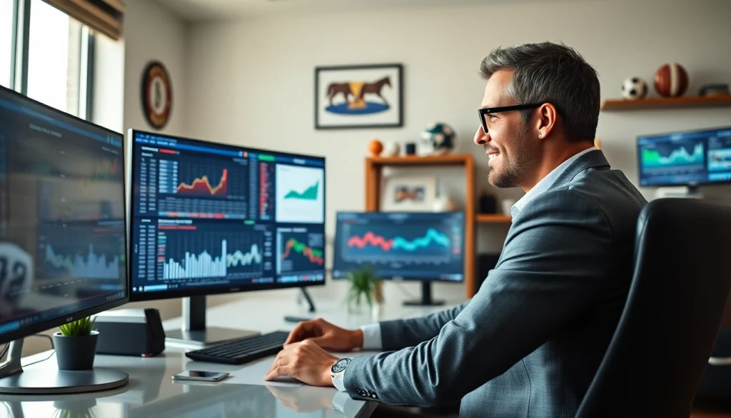 Mostbet ekspert reyi müzakirə edən professional bir mütəxəssis büroda.