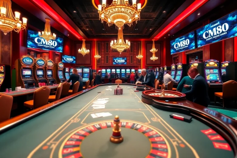 CM88 offers an exciting poker table scene with players enjoying various gambling activities.