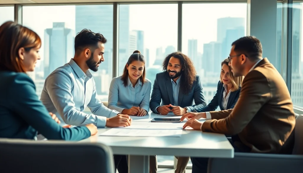 Finding local sales jobs near me with a collaborative team in a bright office.