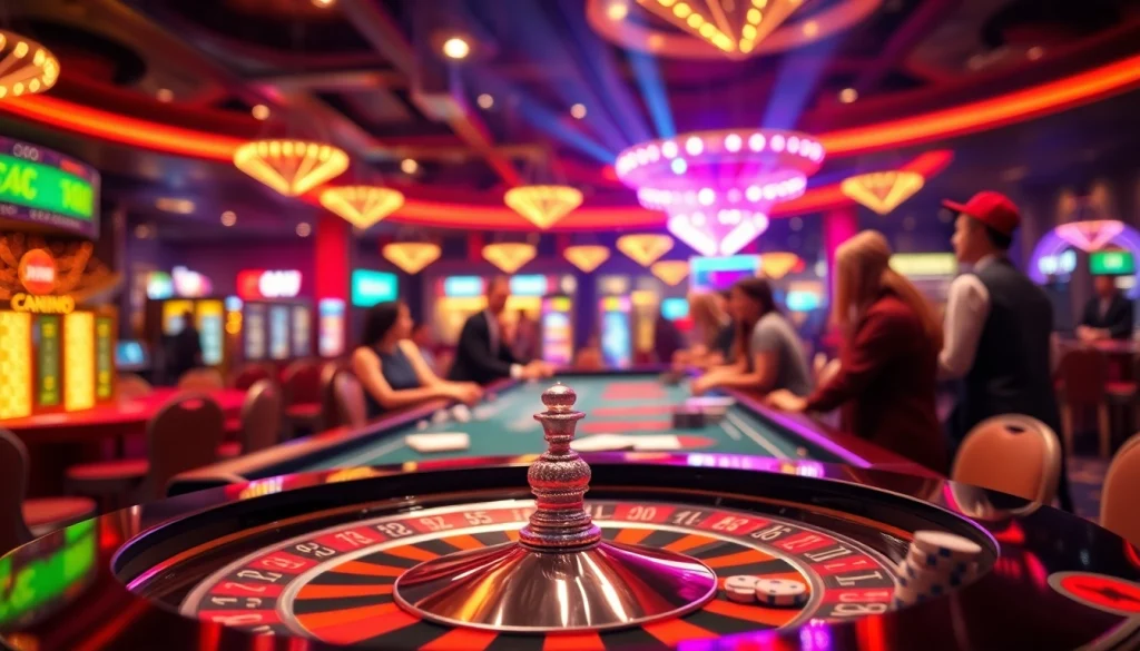 Pinco Casino ekspert reyi ilə oyunçuların əyləncəli anlarını paylaşdığı kazino atmosferi.