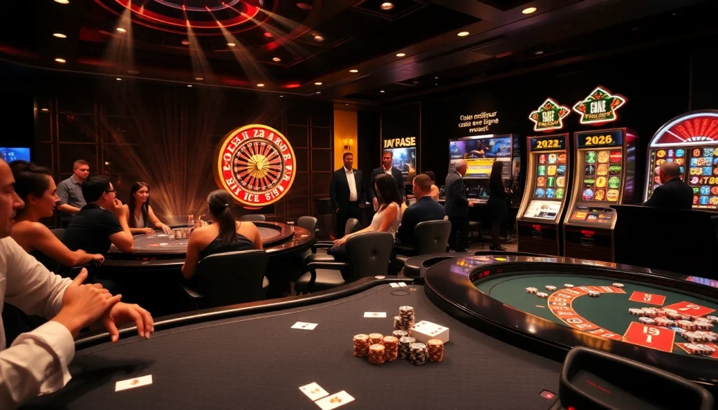 Vivez des gains palpitants au meilleur casino en ligne 2026 avec une action de jeu dynamique sur le sol du casino.