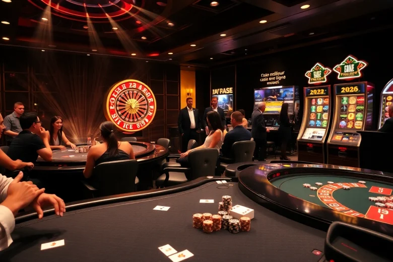 Vivez des gains palpitants au meilleur casino en ligne 2026 avec une action de jeu dynamique sur le sol du casino.