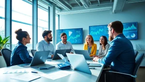 Engage with competitive intelligence faqs through a collaborative business analysis scene.