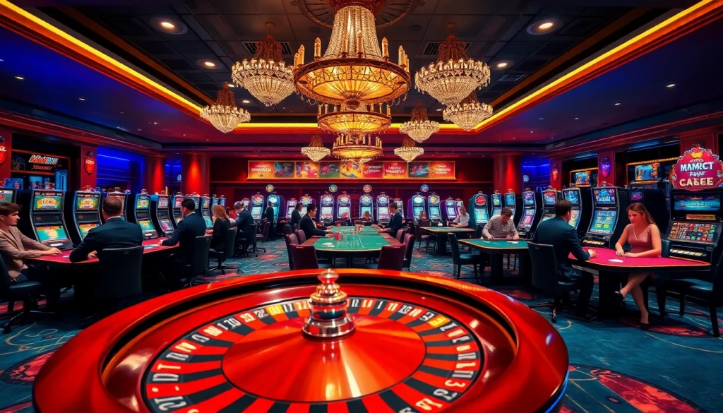 Experience the thrill of winning at MM88's luxurious casino tables, featuring roulette and poker action.