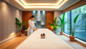 수원 마사지 치료실의 편안한 분위기와 전문적인 환경.