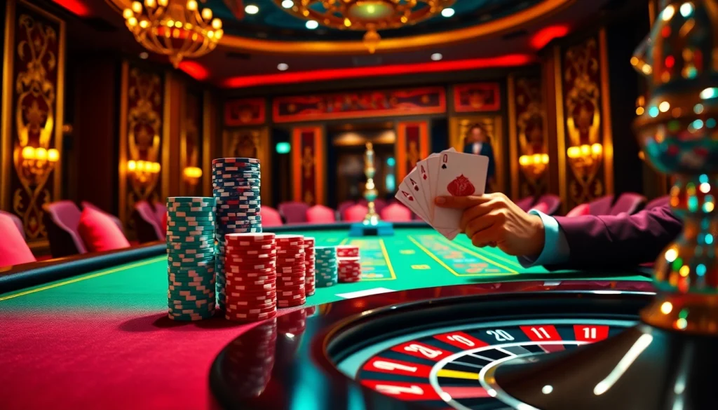 Vivez l'excitation au meilleur casino en ligne 2026 avec une ambiance de table de poker à enjeux élevés.