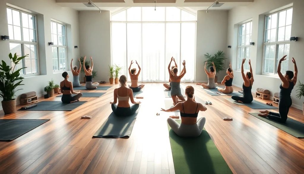 ホットヨガ おすすめ 落ち着いたヨガスタジオの環境で多様な参加者がいる。