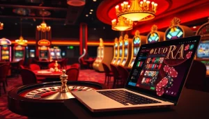 Découvrez l'excitation du casino en ligne Français avec des tables de jeu vibrantes et de la roulette.
